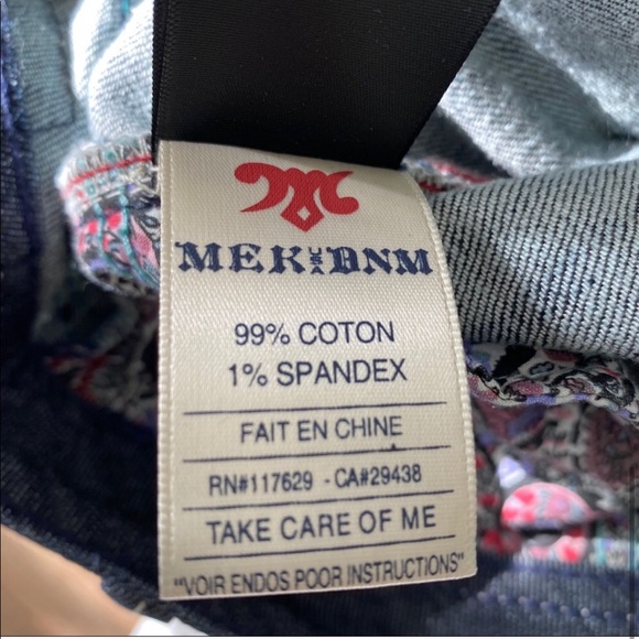 MEK DNM Paros Capri Cropped Dark Blue Jeans | 30 - Picture 7 of 8